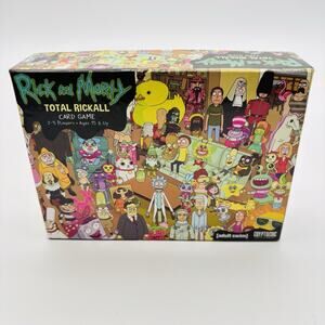 Cryptozoic Rick and Morty Total Rickall Cooperative Card Game. Complete VG Cond.
